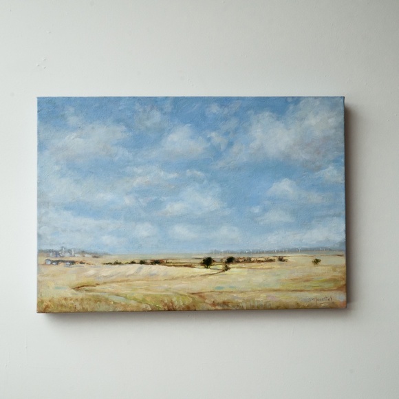 "Wyoming route 80" Original oil painting, 18"x26" - Picture 3 of 4